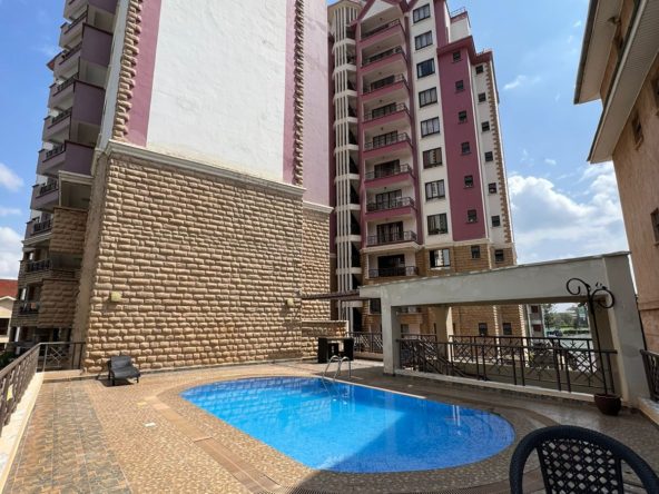 2 bedroom apartment to let located On ngong road. Gym Swimming pool. Full back up generator. Rent per month 85,000. Musilli Homes