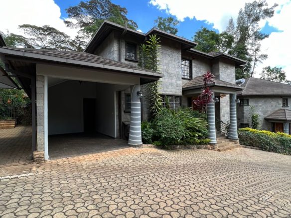 5 bedroom townhouse plus dsq along Peponi Road. UN approved location. Rent per month USD 3500. Listed by Musilli Homes