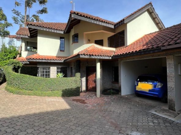 4 bedroom plus dsq townhouse to let located in the leafy suburb of spring valley. In a gated community. Rent per month 190,000. Musilli Homes