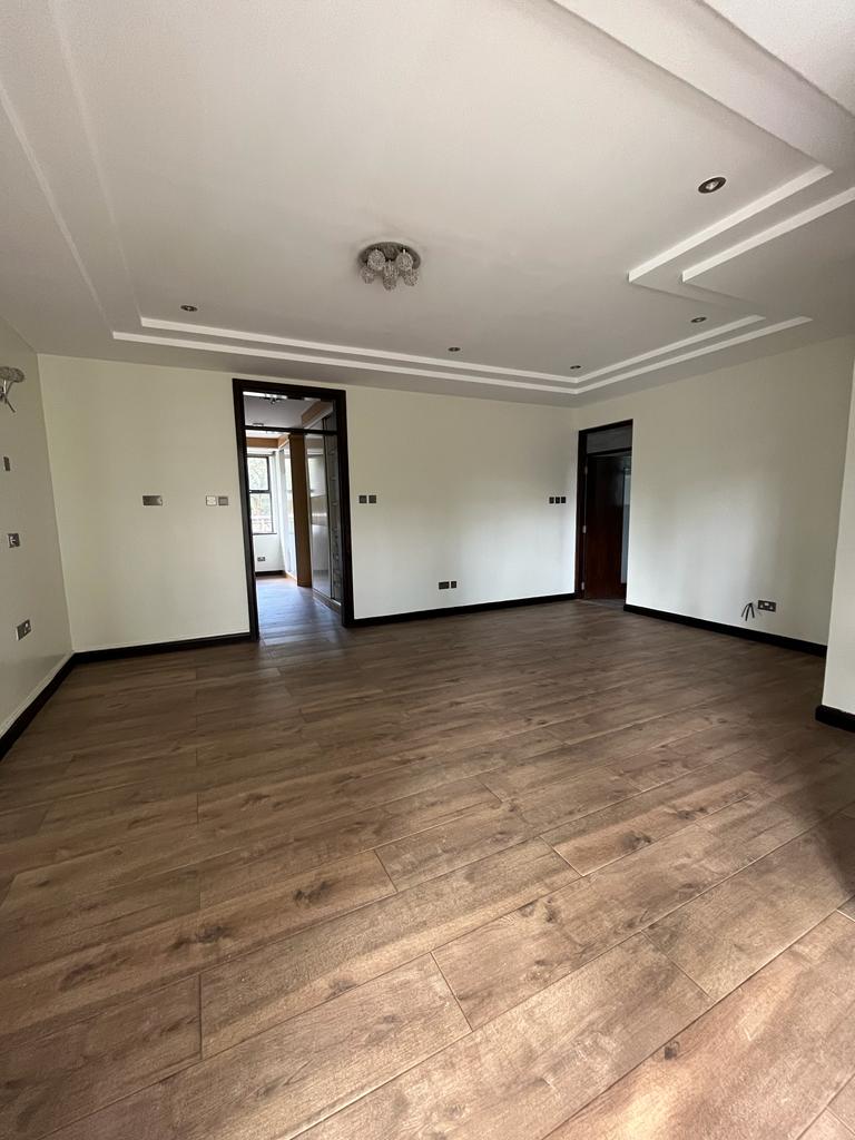 Modern 5 bedroom townhouse plus dsq in Lavington. 3 balconies. All bedrooms ensuite. Full back up generator. Swimming pool. Rent: 360,000 Musilli Homes