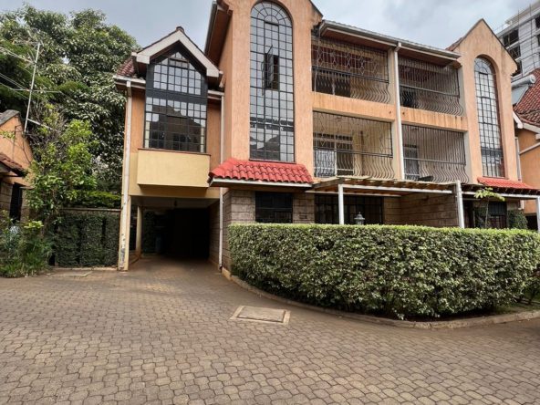 Spacious modern 5 bedroom plus dsq townhouse to let in Kileleshwa. Swimming pool. Few units in the compound. Rent per month 160K Musilli Homes