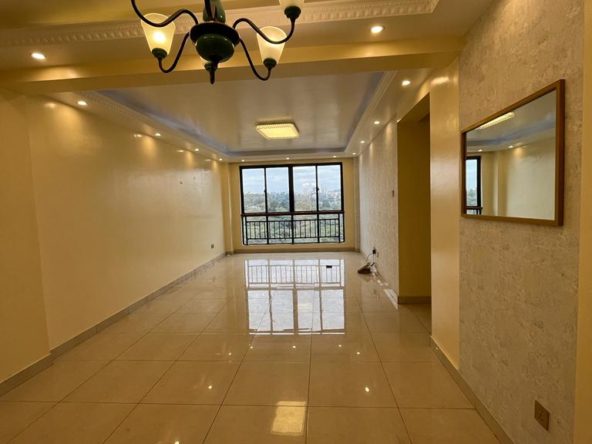 3 bedroom apartment in Kileleshwa, Nairobi. 2 bedrooms ensuite. Gym. Kids play area. Back up generator. Rent per month - 80,000. Sale - 13M Musilli Homes