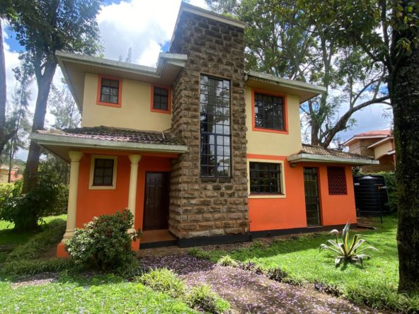 Exquisite 3 bedroom plus detached dsq in a gated community to LET along Kiambu Road. Touching tarmac. Rent Kshs 130k Musilli Homes