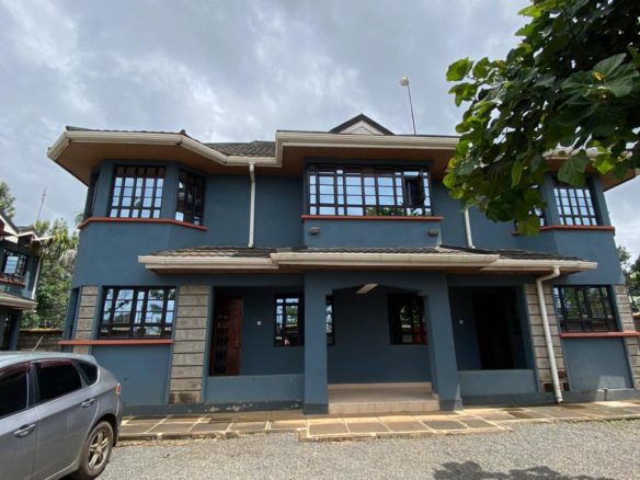 Modern 4 bedroom twinhouses in a gated community of 4 houses to LET along Kamiti Road. Rent Kshs 60k Musilli Homes