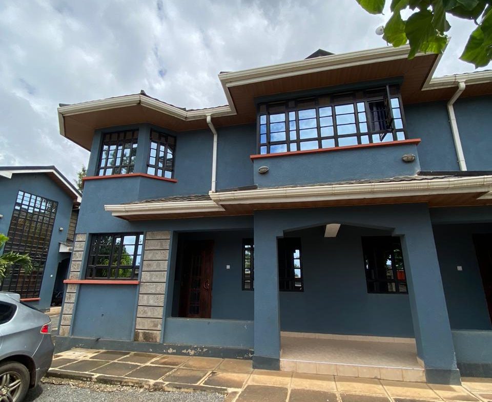 Modern 4 bedroom twinhouses in a gated community of 4 houses to LET along Kamiti Road. Rent Kshs 60k Musilli Homes