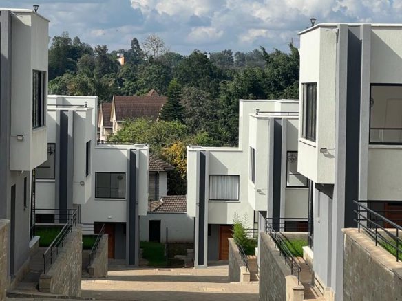 5 bedroom plus dsq townhouse for sale in Lavington. All en suite, in a gated community, ample car parking, pet friendly. Sale Kshs 95Million Musilli Homes