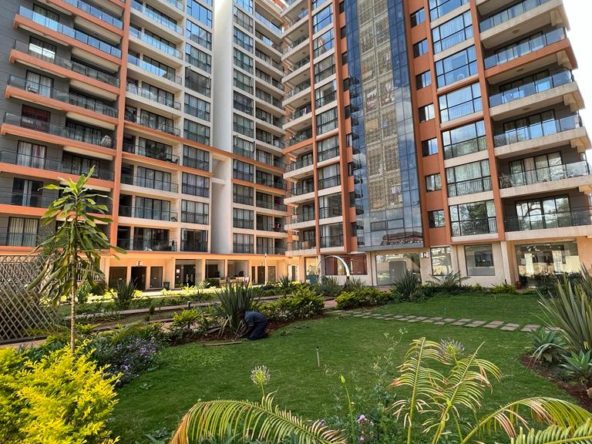 2 bedroom apartment to let in Lavington, Nairobi. Has kids playing area, shared swimming pool. Rent per month kshs 90,000 Musilli Homes