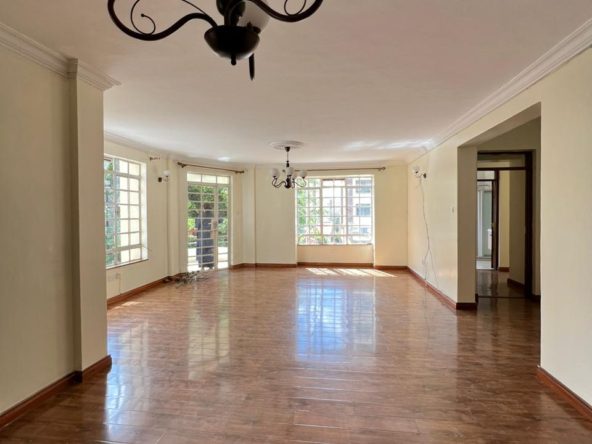 Spacious modern 3 bedroom plus dsq apartment to let in lavington. Has wimming pool, Gym, Kids playing area. Rent per month 85K Musilli Homes