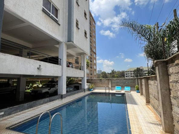 3 bedroom plus dsq apartment to let in Riverside, Nairobi. ample car parking. Shared swimming pool. Rent per month kshs 130,000 Musilli Homes
