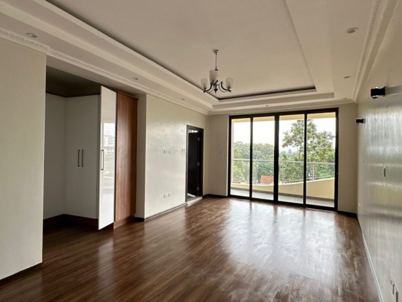 3 bedroom plus Sq apartment to let in Kileleshwa, Nairobi. Detached sq. Has Swimming pool, Gym, High speed lifts. Price Kshs 150,000 a month Musilli Homes