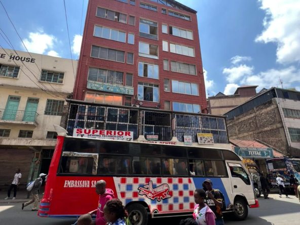 Commercial Building For Sale, River Road. Has 8 floors with lift. Rental income of 48 Million/year. 5% increase every year on all leases. 600 Million Musilli Homes