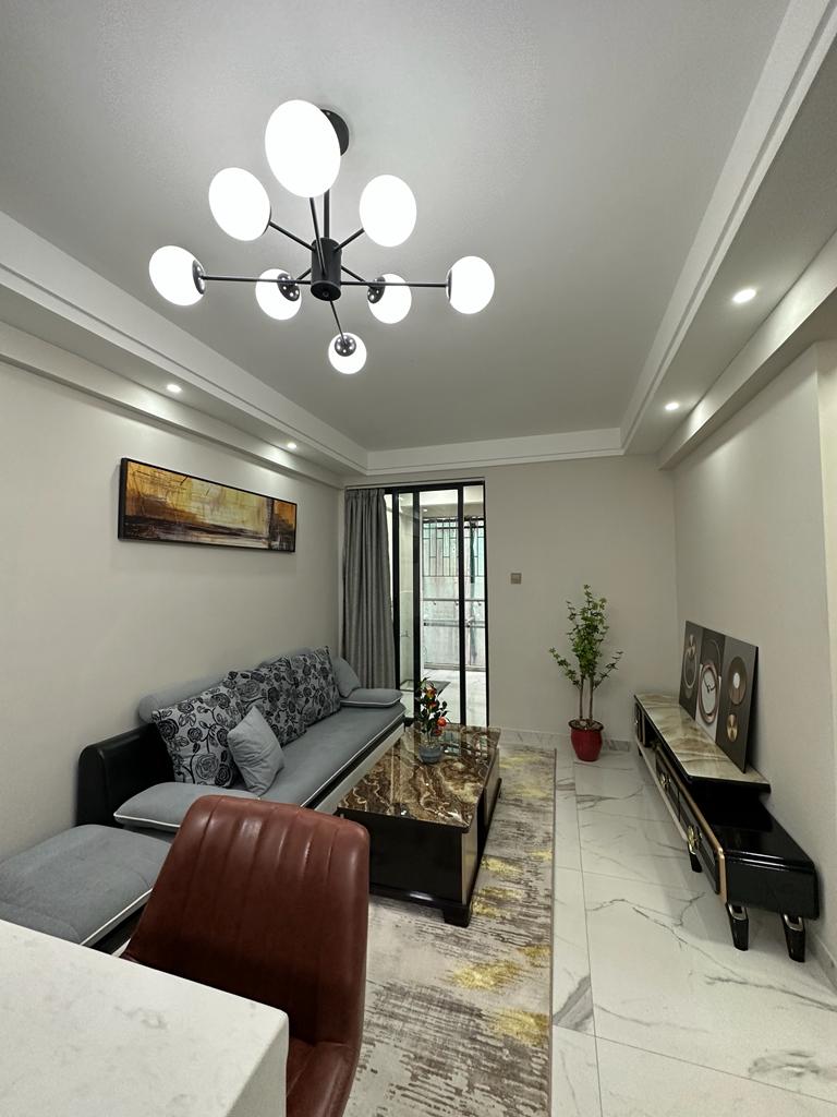 Luxurious 1 Bedroom Apartment for sale in Kilimani with high speed lifts, DSQ, ample parking and backup generator. Asking Price: 4.3M. Musilli Homes.