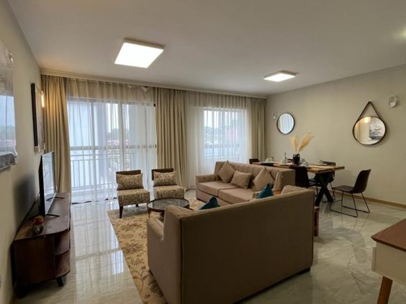 Modern 3 Bedroom Apartment For Sale with all Bedroom en suite, swimming pool, fully equipped gym & full back up generator. Asking Price. 33 M. Musilli Homes.