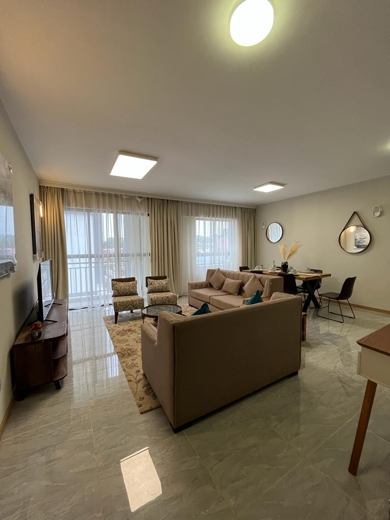 Modern 3 Bedroom Apartment For Sale with all Bedroom en suite, swimming pool, fully equipped gym & full back up generator. Asking Price. 33 M. Musilli Homes.