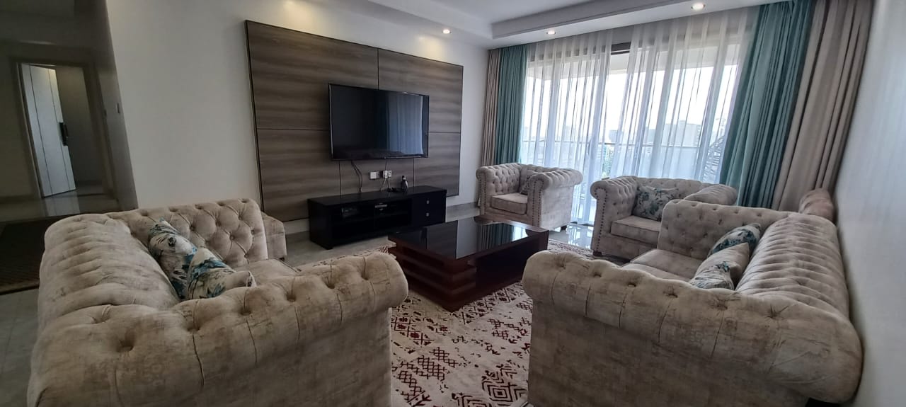 Modern 3-bedroom all en suite apartment with a swimming pool, equipped gym and high speed lifts. Asking Price: 26M. Musilli Homes.