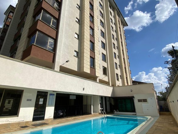 3 Bedroom Apartment For Sale off Thika Superhighway. Has a swimming pool, gym, back up generator and ample parking. Asking Price. 14.5 M.Musilli Homes.