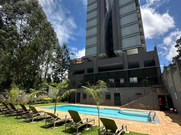 Modern 2 Bedroom Apartment For Sale with a clubhouse, swimming pool, swimming pool, gym, and kids play area. Asking Price. 12M. Musilli Homes.