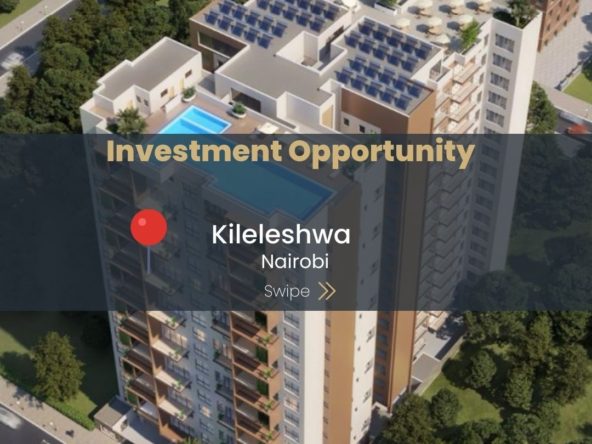 Modern 3 Bedroom Apartment For Sale in Kileleshwa. With Swimming Pool, Gym, Back-up Generator. Asking Price: 13 M. 30% Deposit. Musilli Homes.