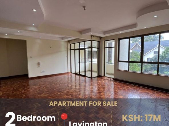 Spacious 2 Bedroom Apartment To let with high speed lifts, back-up generator, master bedroom en-suite. Asking Price: 17M. Musilii Homes.