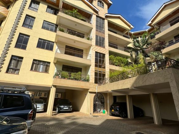 Luxurious 3 Bedroom Apartment For Sale with two parking slots, semi-closed kitchen area, and Spacious washing area. Asking Price: 19M. Musilli Homes.