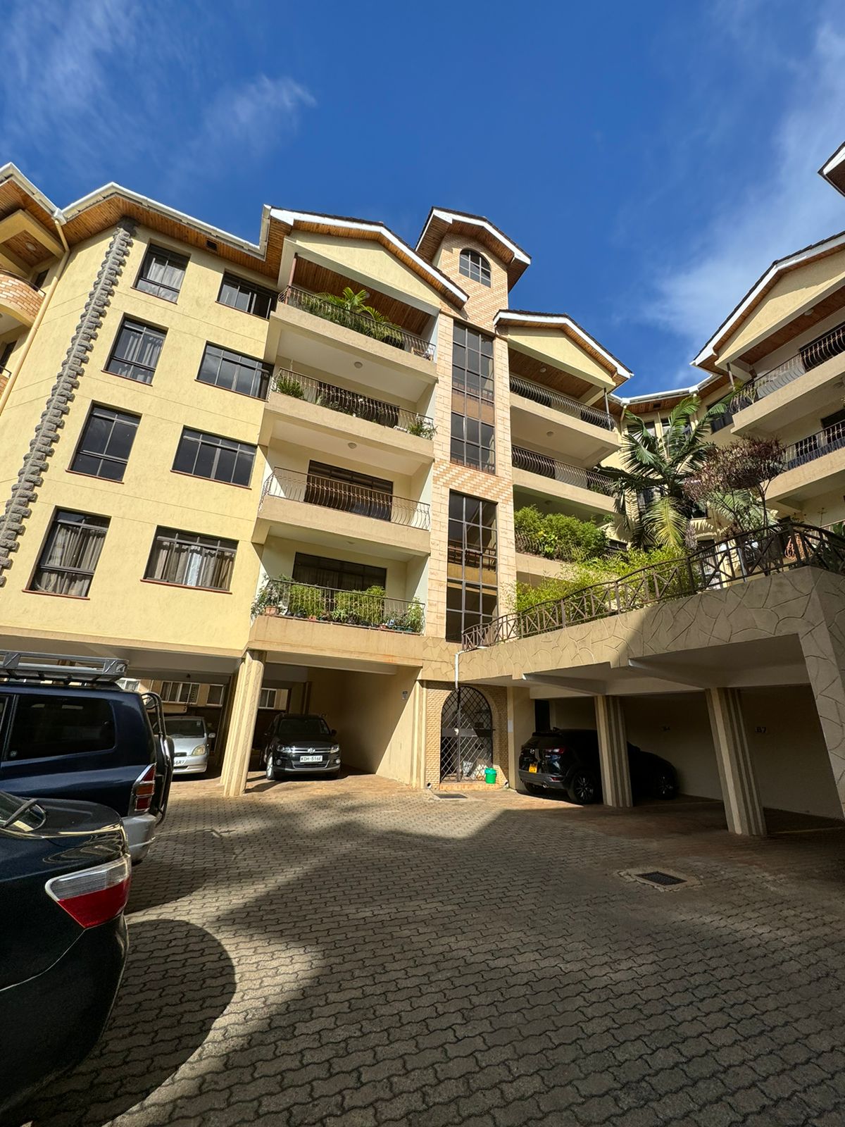 Luxurious 3 Bedroom Apartment For Sale with two parking slots, semi-closed kitchen area, and Spacious washing area. Asking Price: 19M. Musilli Homes.