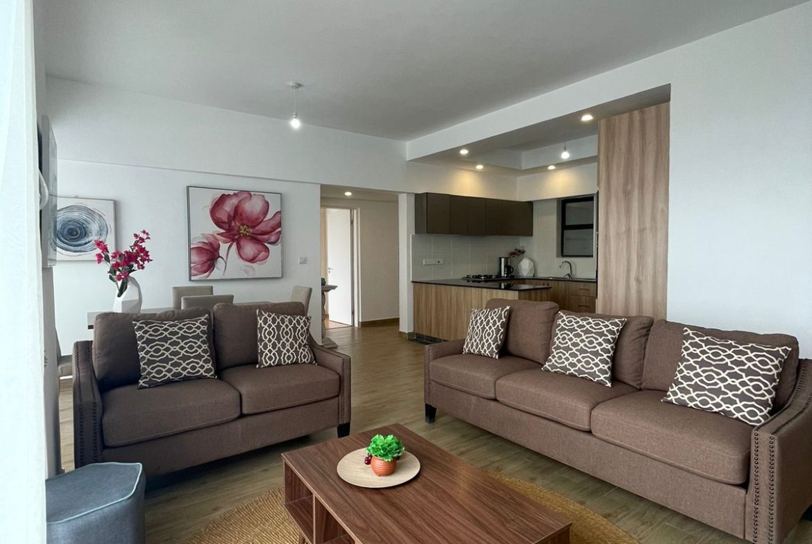 Modern 3 Bedroom Apartment Plus SQ For Sale in Kilimani with a gym, lift master bedroom ensuite, and open plan kitchen. Asking price: 18.5M. Musilli Homes.