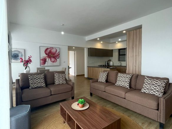 Modern 3 Bedroom Apartment Plus SQ For Sale in Kilimani with a gym, lift master bedroom ensuite, and open plan kitchen. Asking price: 18.5M. Musilli Homes.