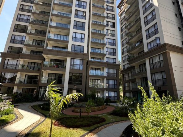 Modern 3 Bedroom Apartment For Sale in Riverside. Has a Swimming pool, backup generator, and ample parking, in a gated community. Asking price: 22M. Musilli Homes.