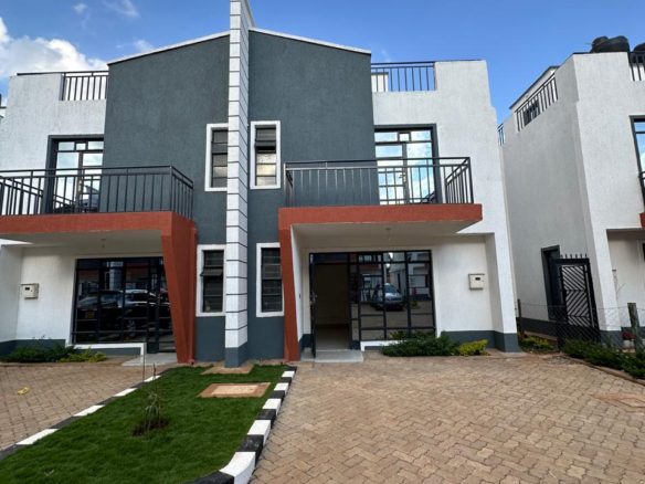 Modern 3 and 4 Bedroom Townhouses For Sale in Kikuyu, Gikambura. newly built in a gated community with modern amenities. Asking price: Ksh 11M. Musilli homes