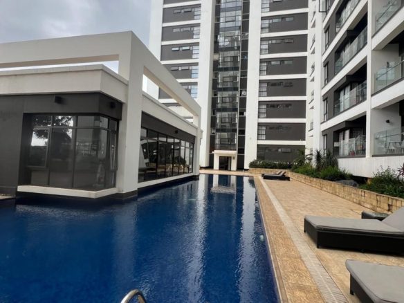 Modern 1 Bedroom Apartment for Sale in Lavington. Has a gym, fully equipped gym, garden and a gazebo. Asking price. Ksh 11M. Musilli Homes.