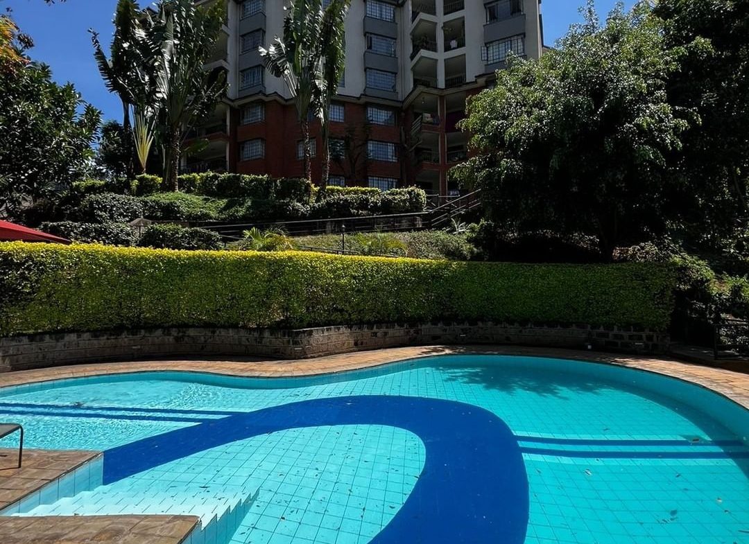 Modern 3 Bedroom Plus DSQ Apartment For Sale in Westlands. Has a manster ensuite, swimming pool, and ample parking. Asking price: Ksh 35M. Musilli Homes