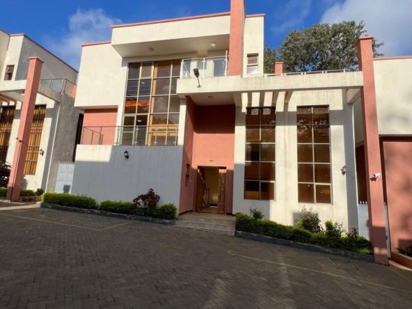 Modern 5 Bedroom Plus DSQ Townhouse for sale in Lavington. Has all bedroom ensuite, modern finishing and pet friendly. Asking price: Ksh 60M. Musilli Homes