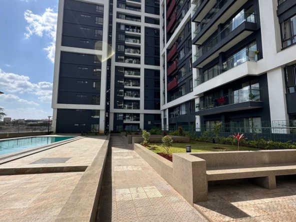 Modern 2 Bedroom Apartment for Sale in South C. Has a swimming pool, fully equipped gym, kids play area and an open park. Asking price: Ksh 12M. Musilli Homes