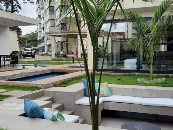Modern Fully Furnished 2 Bedroom Apartment for Rent in Lavington witha gym, swimming pool, ample parking and modern finishes. Rent price: Ksh 240K. Musilli Homes.