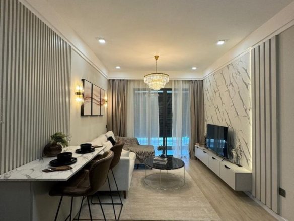Modern 1 Bedroom Apartment For Sale in Lavington with a heated swimming pool, gym, borehole, and backup generator. Sale from: Ksh 6M. Musilli Homes