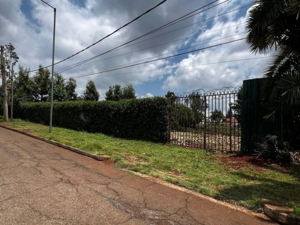 Prime 1/2 Acre Land for Sale in Runda, ideal for home building, water and electricity accessible. Sale price: Ksh 60M. Musilli Homes